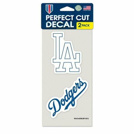 WINCRAFT Los Angeles Dodgers Set of 2 Die Cut Decals, 2PK 3208547641